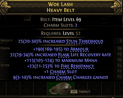 Woe Lash Heavy Belt#37113
