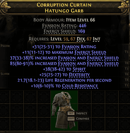 Corruption Curtain Hatungo Garb#106030