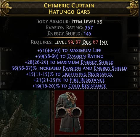 Chimeric Curtain Hatungo Garb#720570