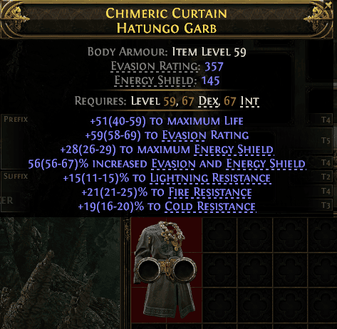Chimeric Curtain Hatungo Garb#720570
