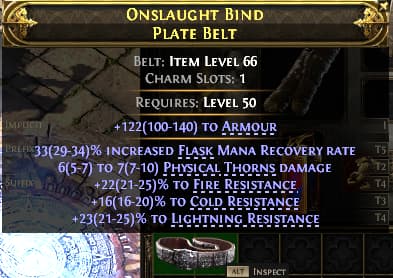 Onslaught Bind Plate Belt#734681