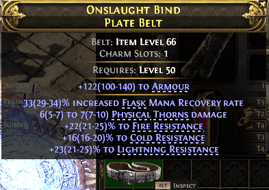 Onslaught Bind Plate Belt#734681