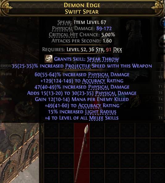 Demon Edge Swift Spear#943351