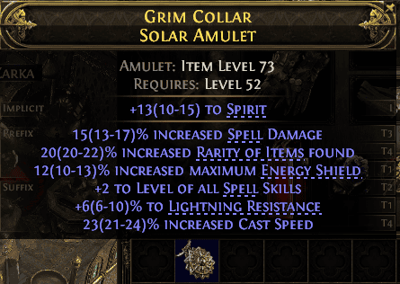 Grim Collar Solar Amulet#881468
