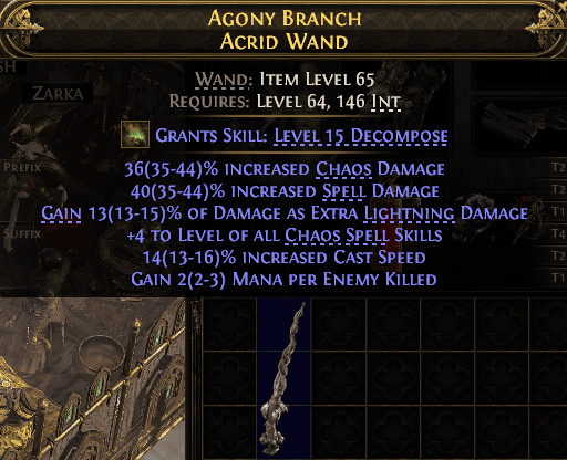 Agony Branch Acrid Wand#987475