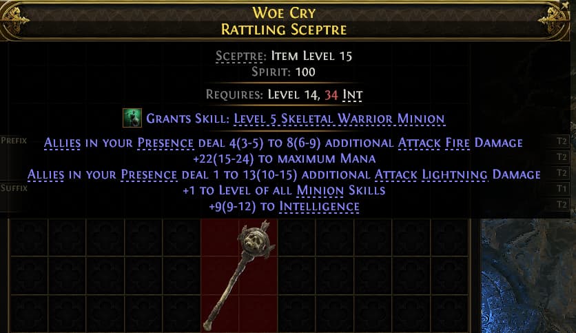 Woe Cry Rattling Sceptre#974655