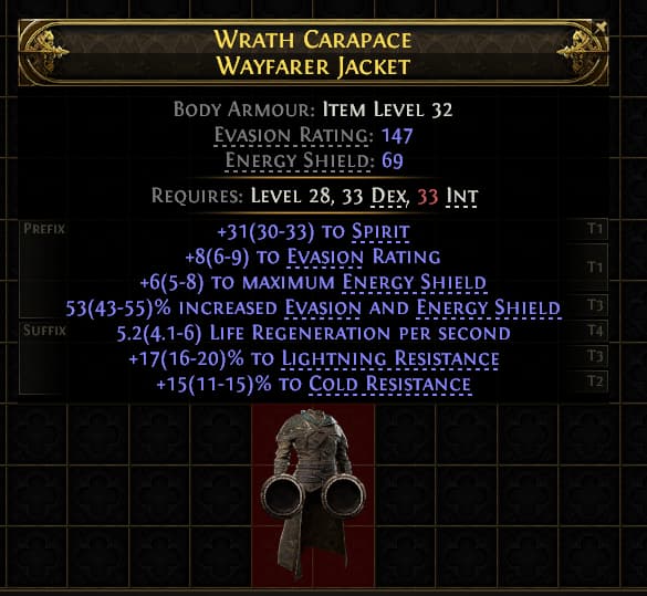 Wrath Carapace Wayfarer Jacket#607434