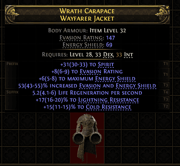 Wrath Carapace Wayfarer Jacket#607434