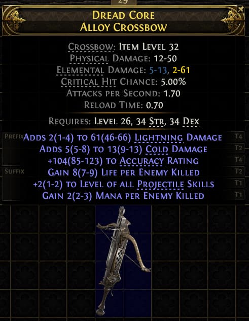 Dread Core Alloy Crossbow#981660
