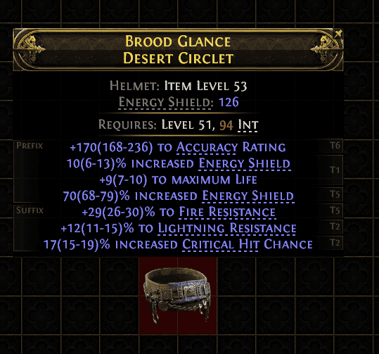 Brood Glance Desert Circlet#683920