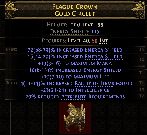 Plague Crown Gold Circlet#47798