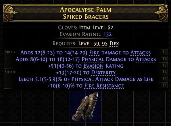 Apocalypse Palm Spiked Bracers#986651