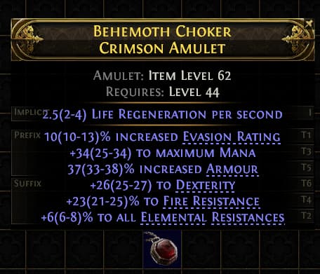 Behemoth Choker Crimson Amulet#846649