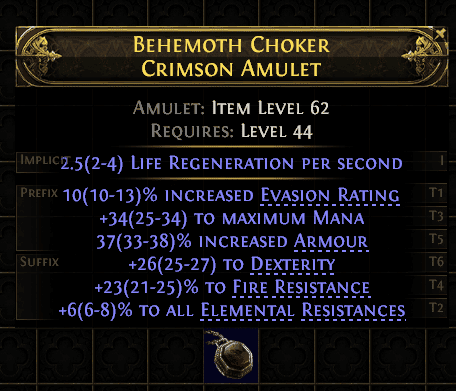 Behemoth Choker Crimson Amulet#846649