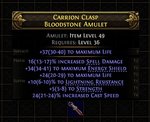 Carrion Clasp Bloodstone Amulet#484448
