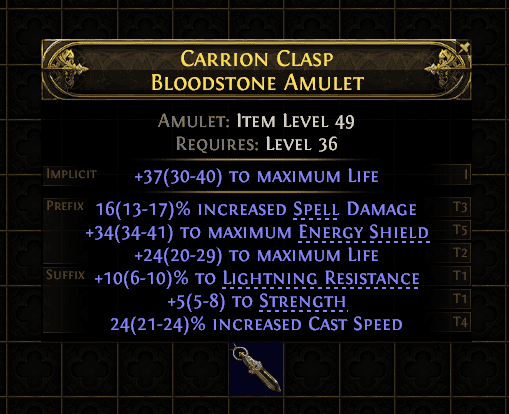 Carrion Clasp Bloodstone Amulet#484448