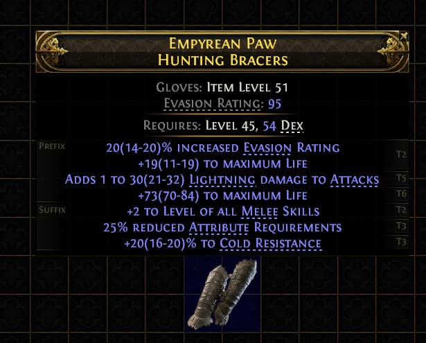 Empyrean Paw Hunting Bracers#666034