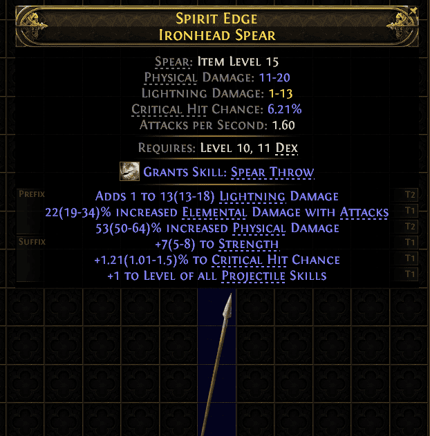 Spirit Edge Ironhead Spear#192792