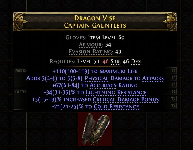 Dragon Vise Captain Gauntlets#587676