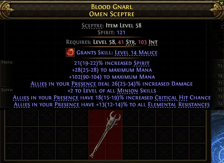 Blood Gnarl Omen Sceptre#989696