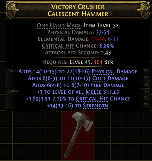 Victory Crusher Calescent Hammer#582431