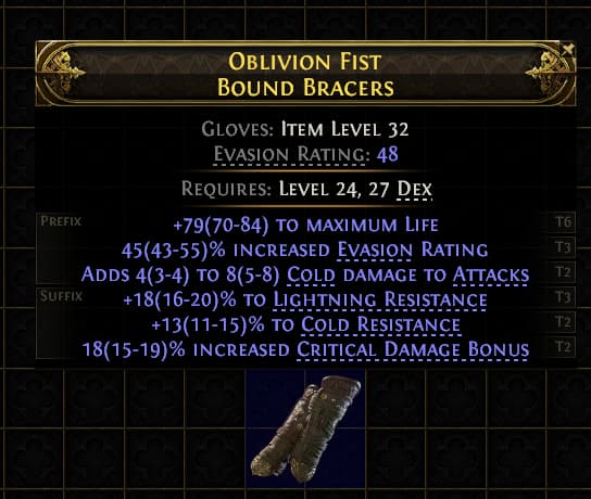 Oblivion Fist Bound Bracers#73686