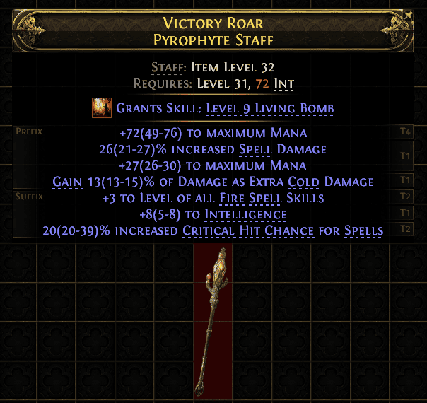 Victory Roar Pyrophyte Staff#400547