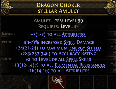 Dragon Choker Stellar Amulet#491694