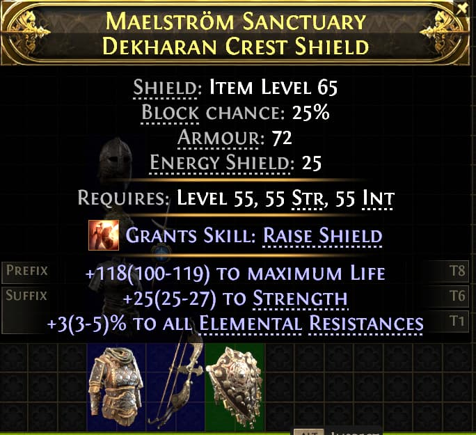 Maelstrom Sanctuary Dekharan Crest Shield#830263