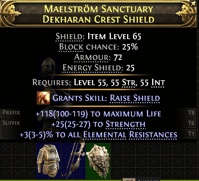 Maelstrom Sanctuary Dekharan Crest Shield#830263
