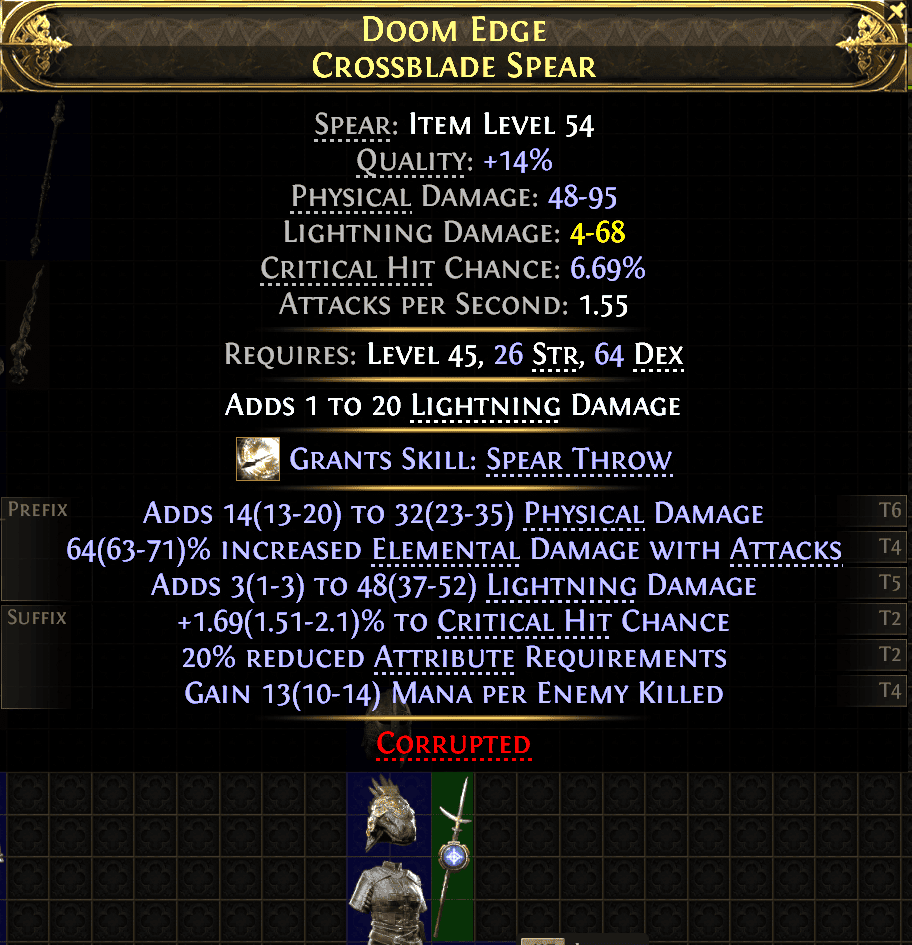Doom Edge Crossblade Spear#553132