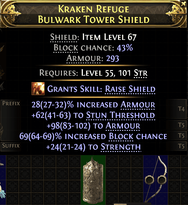 Kraken Refuge Bulwark Tower Shield#637936