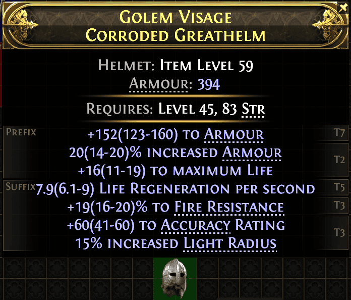 Golem Visage Corroded Greathelm#647066