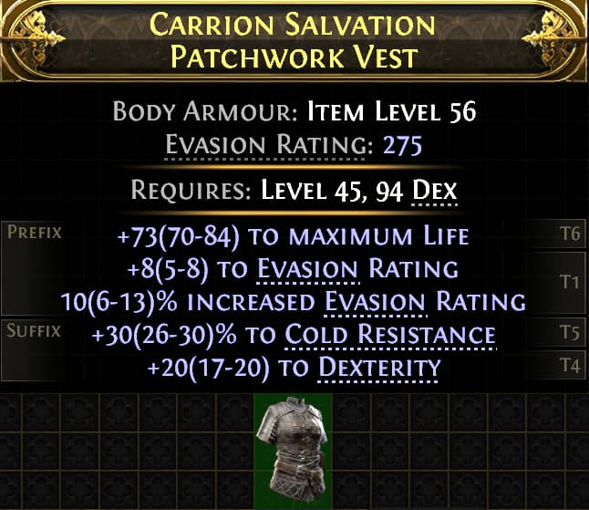 Carrion Salvation Patchwork Vest#15161