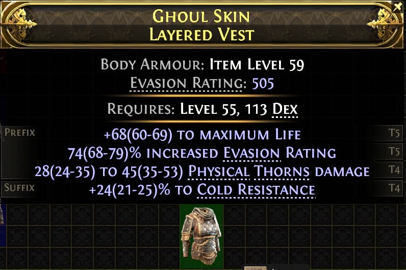 Ghoul Skin Layered Vest#658629
