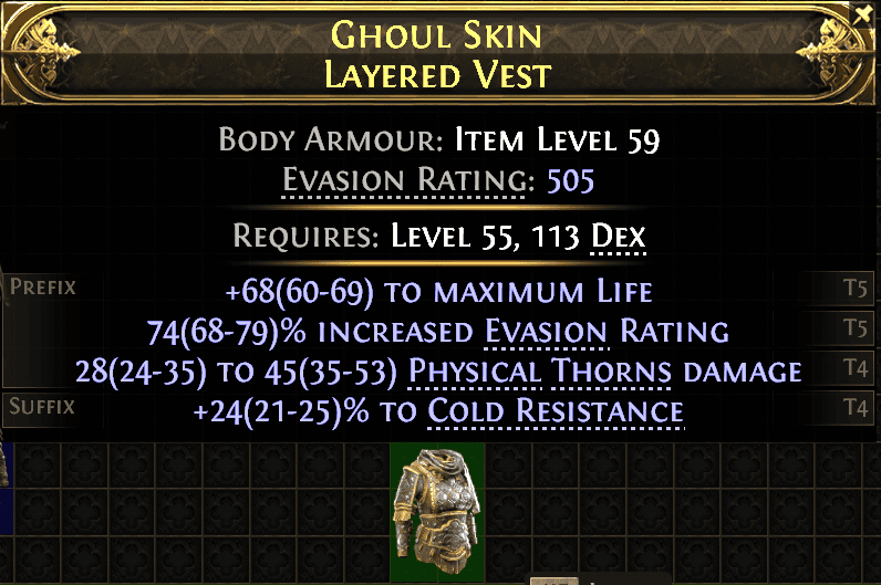 Ghoul Skin Layered Vest#658629