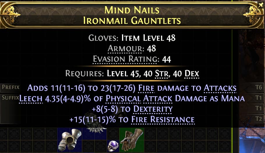 Mind Nails Ironmail Gauntlets#990231