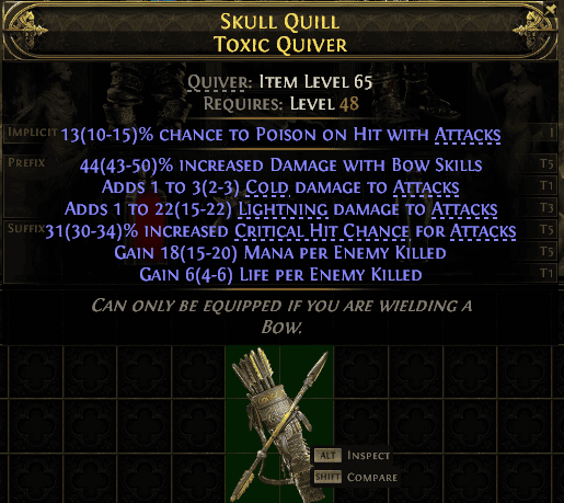 Skull Quill Toxic Quiver#651302