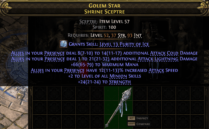 Golem Star Shrine Sceptre#495591