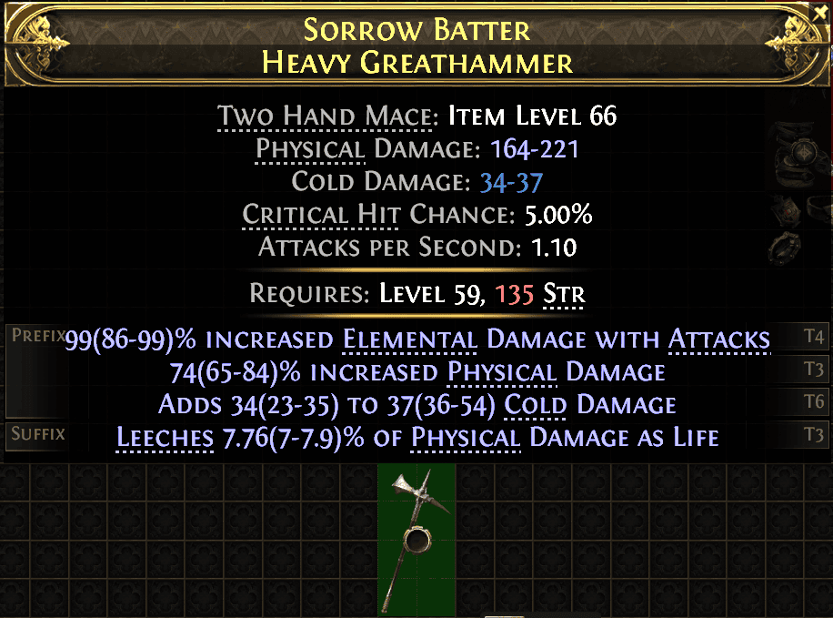 Sorrow Batter Heavy Greathammer#822697