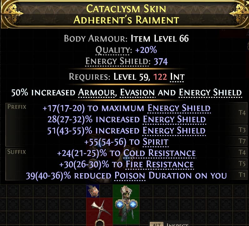 Cataclysm Skin Adherent'S Raiment#406530