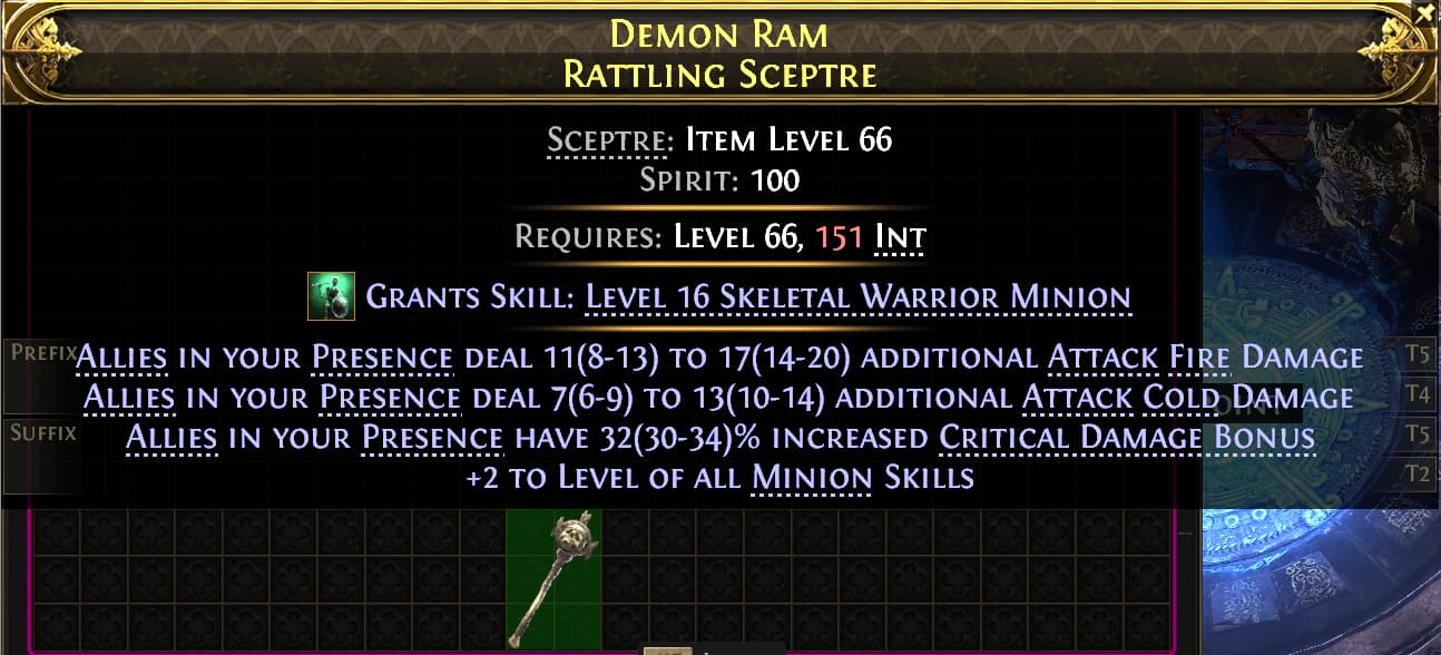 Demon Ram Rattling Sceptre#147622