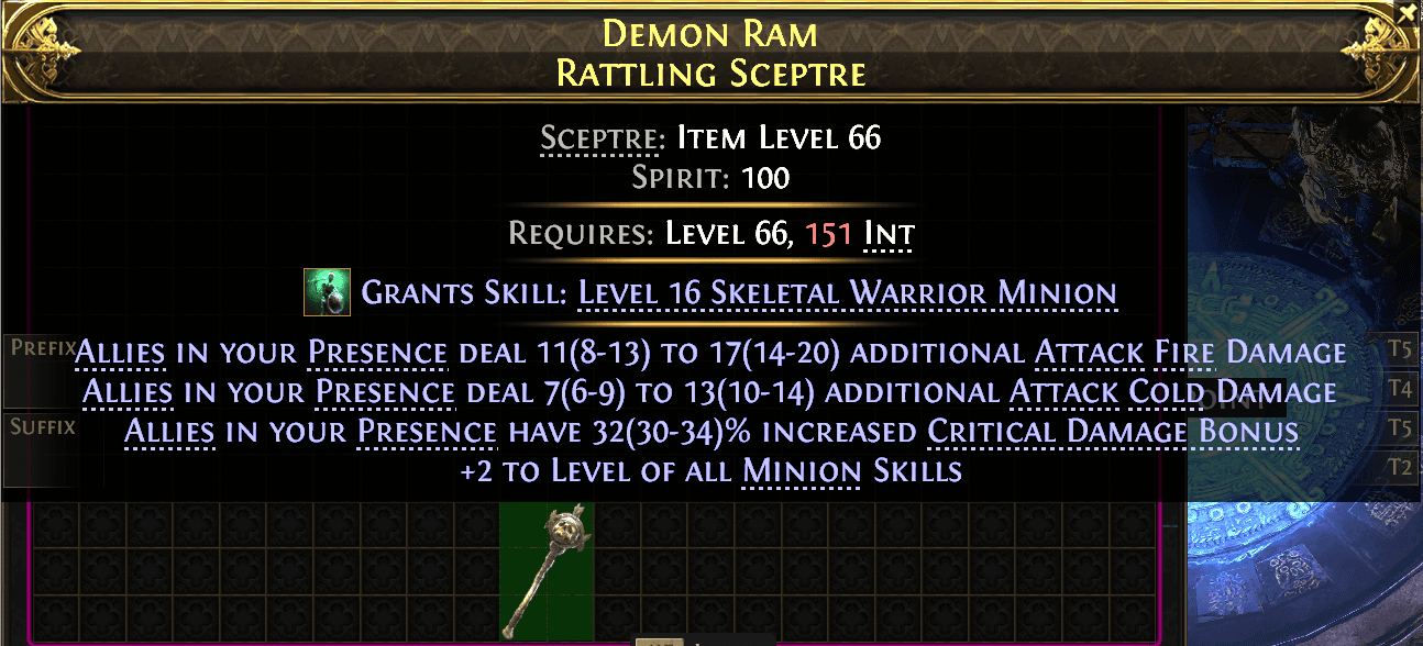 Demon Ram Rattling Sceptre#147622