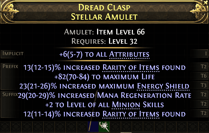 Dread Clasp Stellar Amulet#807966