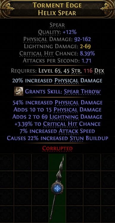 Torment Edge Helix Spear#866286
