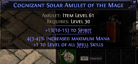 Cognizant Solar Amulet Of The Mage#283882