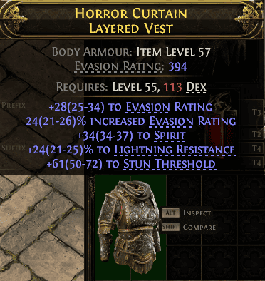 Horror Curtain Layered Vest#784823