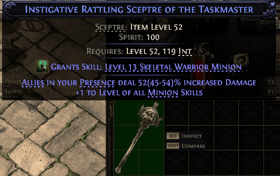 Instigative Rattling Sceptre Of The Taskmaster#967900