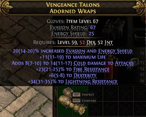 Vengeance Talons Adorned Wraps#323362