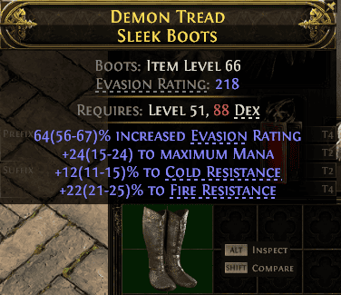 Demon Tread Sleek Boots#116827